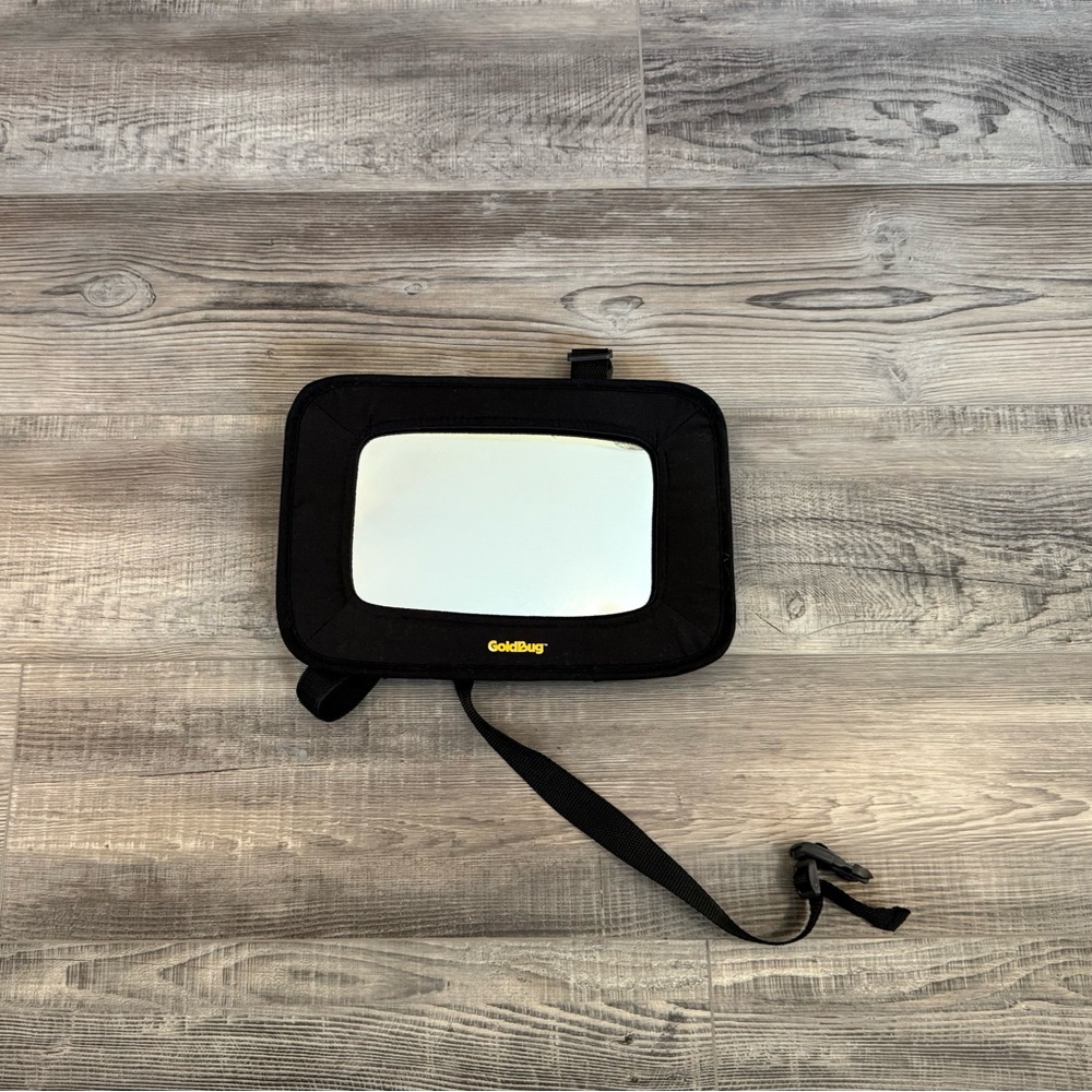 Goldbug Black Baby Car Mirror